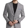 Awearness Kenneth Cole Gray Plaid Slim Fit Sport Coat