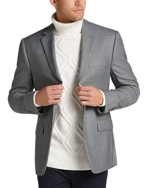 Lauren By Ralph Lauren Classic Fit Sport Coat, Gray Check Windowpane