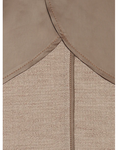 Joseph Abboud Slim Fit Notch Lapel Knit Sport Coat Tan Plaid - Image 4