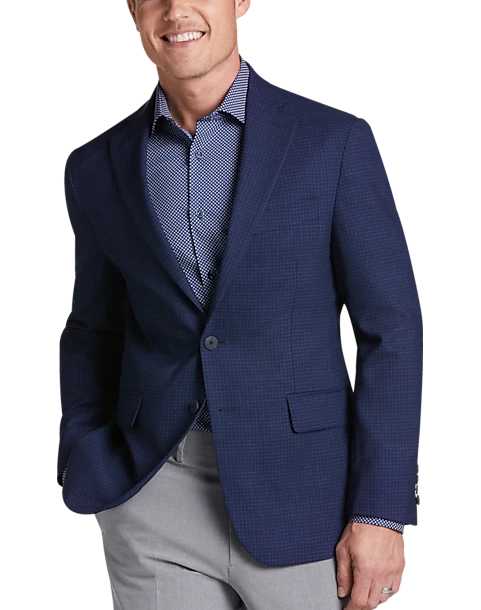 Awearness Kenneth Cole AWEAR-TECH Slim Fit Sport Coat, Navy Check