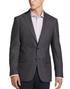 Awearness Kenneth Cole Modern Fit Sport Coat, Blue & Tan Check