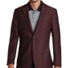 Calvin Klein X-Fit Slim Fit Sport Coat, Burgundy Herringbone