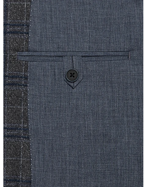 Michael Strahan Modern Fit Sport Coat, Gray Plaid - Image 3