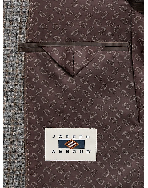Joseph Abboud Modern Fit Sport Coat, Gray Check - Image 3