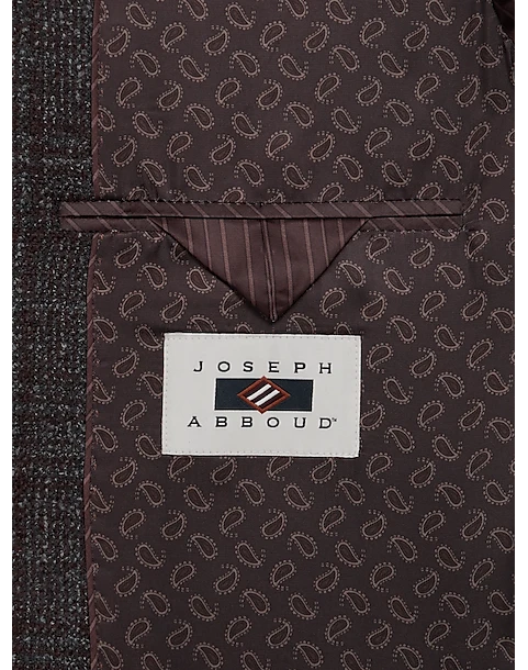 Joseph Abboud Slim Fit Sport Coat, Brown Boucle Plaid - Image 3