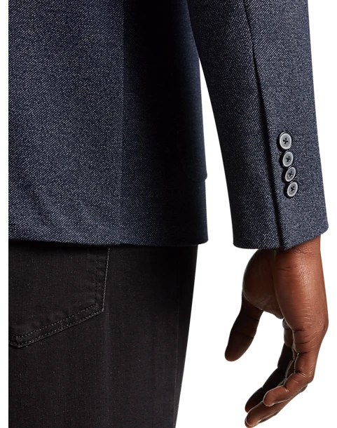 JOE Joseph Abboud Slim Fit Knit Sport Coat, Navy Tic - Image 2