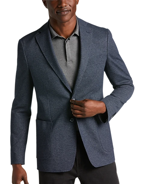 JOE Joseph Abboud Slim Fit Knit Sport Coat, Navy Tic