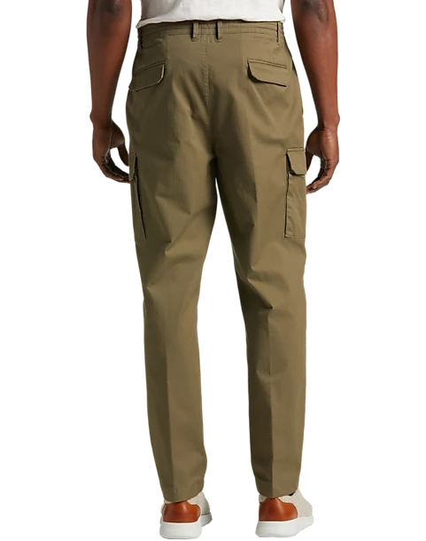 Joseph Abboud Modern Fit Cargo Pants, Washed Olive - Image 2