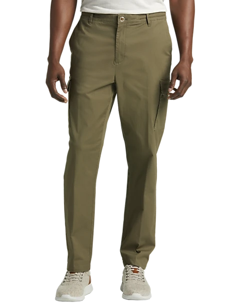 Joseph Abboud Modern Fit Cargo Pants, Washed Olive