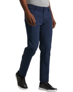Michael Strahan Modern Fit Technical Pants, Light Gray