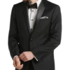 Calvin Klein Slim Fit Satin Shawl Collar Tuxedo Jacket, Black