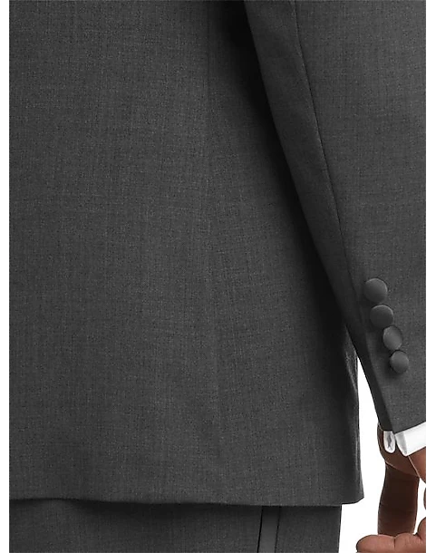 Joseph Abboud Black Label Slim Fit Wool Tuxedo, Gray - Image 3