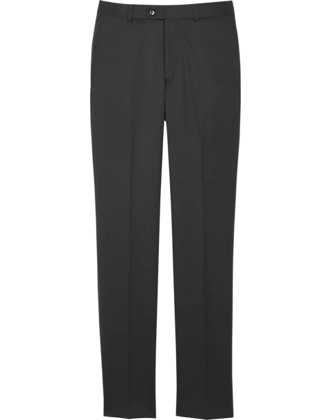 Joseph Abboud Charcoal Tic Slim Fit Suit Separates Pants