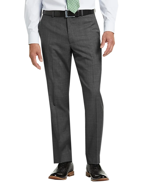 Lauren By Ralph Lauren Gray Sharkskin Classic Fit Suit Separates Pants