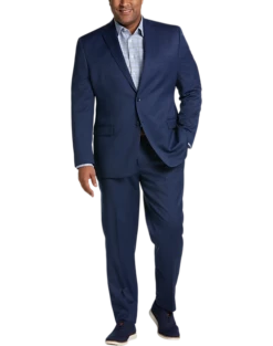 Michael Strahan Postman Blue Classic Fit Suit