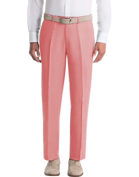 Lauren By Ralph Lauren Classic Fit Linen Suit Separates Pants, Red