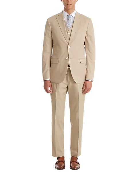 Lauren By Ralph Lauren Classic Fit Suit Separates Pants, Tan