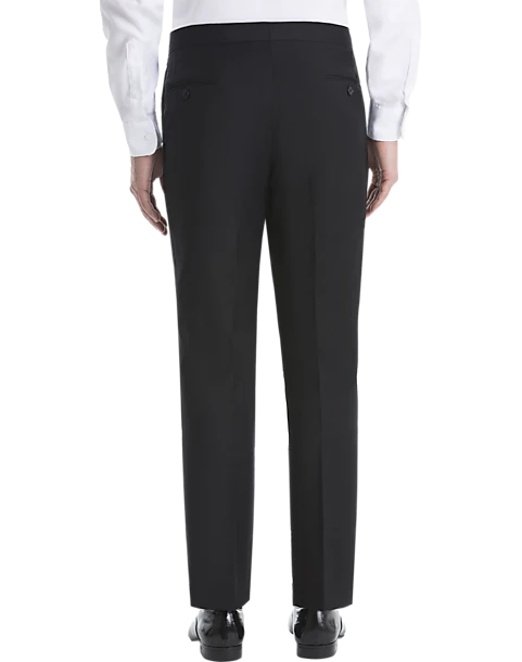 Lauren By Ralph Lauren Classic Fit Suit Separates Tuxedo Pants, Black - Image 2