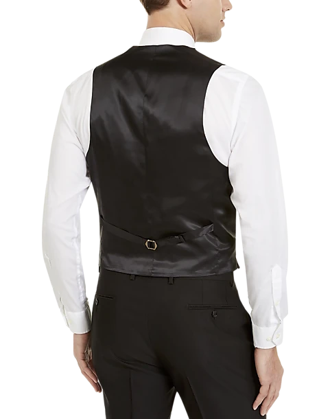 Lauren By Ralph Lauren Classic Fit Suit Separates Tuxedo Vest, Black - Image 2