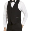 Lauren By Ralph Lauren Classic Fit Suit Separates Tuxedo Vest, Black