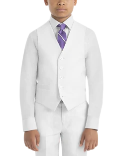 Lauren By Ralph Lauren Boys (Sizes 4-7) Suit Separates Vest, White
