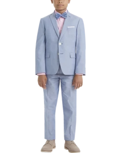 Lauren By Ralph Lauren Boys (Sizes 4-7) Suit Separates Pants, Light Blue Chambray