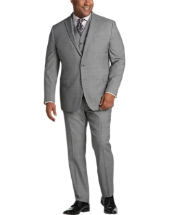 Awearness Kenneth Cole AWEAR-TECH Slim Fit Suit Separates, Black & White Sharkskin