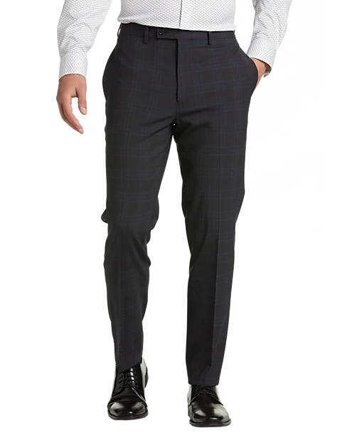 Calvin Klein X-Fit Slim Fit Suit, Charcoal Plaid - Image 3