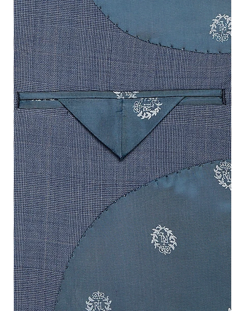 Lauren By Ralph Lauren Classic Fit Suit, Blue Plaid - Image 4