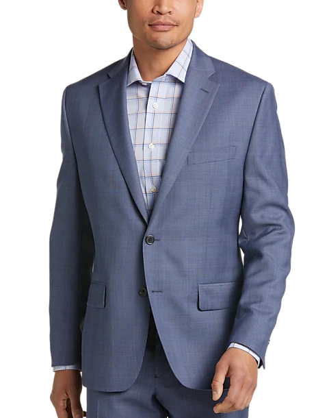 Lauren By Ralph Lauren Classic Fit Suit, Blue Plaid