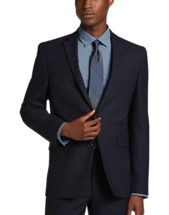 Wilke-Rodriguez Slim Fit Suit Separates Coat, Navy Tic