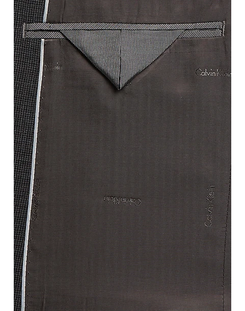 Calvin Klein Slim Fit Suit, Charcoal Check - Image 4