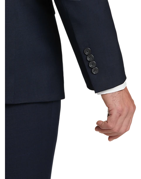 Awearness Kenneth Cole Modern Fit Suit, Blue Plaid - Image 2