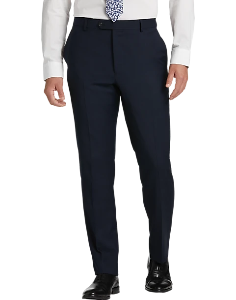 Awearness Kenneth Cole Modern Fit Suit, Blue Plaid - Image 3