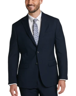 Awearness Kenneth Cole Modern Fit Suit, Blue Plaid