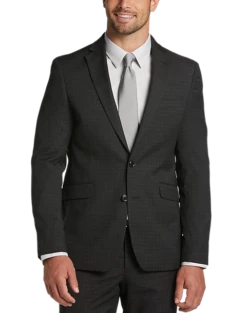 Wilke Rodriguez Slim Fit Suit, Charcoal Check