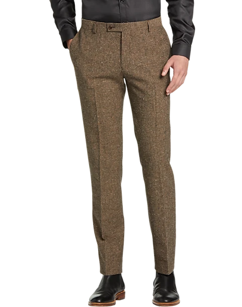 Paisley & Gray Slim Fit Suit Separates Pants, Caramel Donegal