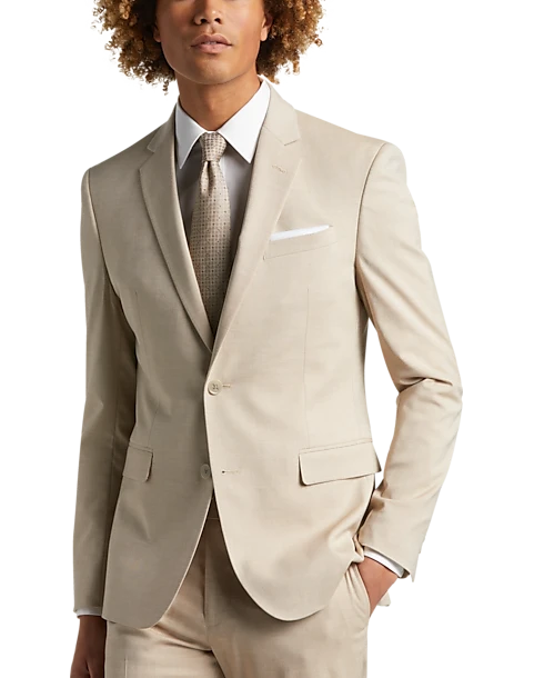Egara Skinny Fit Notch Lapel Suit Separates Coat, Rose