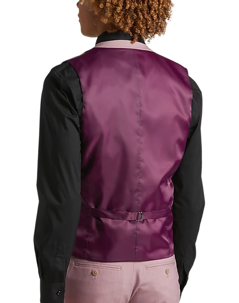 Egara Skinny Fit Suit Separates Vest, Tan - Image 2