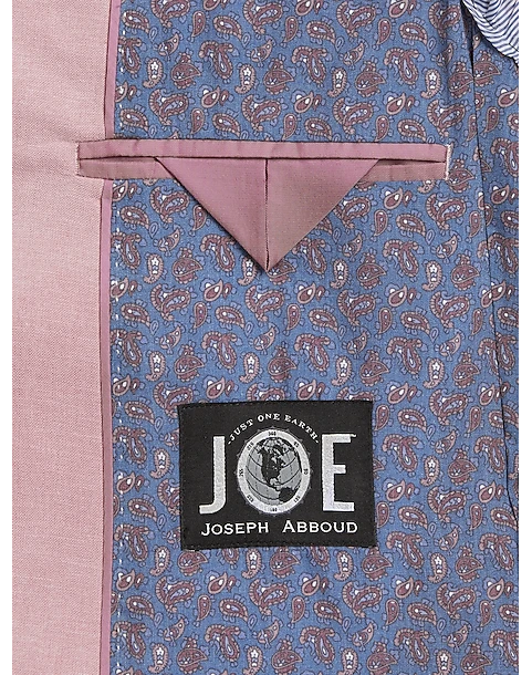 JOE Joseph Abboud Slim Fit Linen Blend Suit Separates Coat, Dusty Blue - Image 3