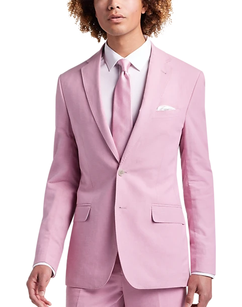 JOE Joseph Abboud Slim Fit Linen Blend Suit Separates Coat, Dusty Blue - Image 4