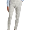 Paisley & Gray Slim Fit Suit Separates Pants, Baby Blue & Tan Plaid