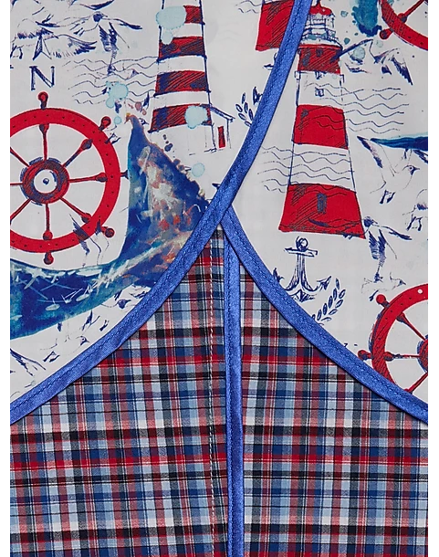 Paisley & Gray Slim Fit Suit Separates Coat, Red & Blue Seersucker Plaid - Image 4