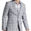 Paisley & Gray Slim Fit Suit Separates, Blue & Beige Check