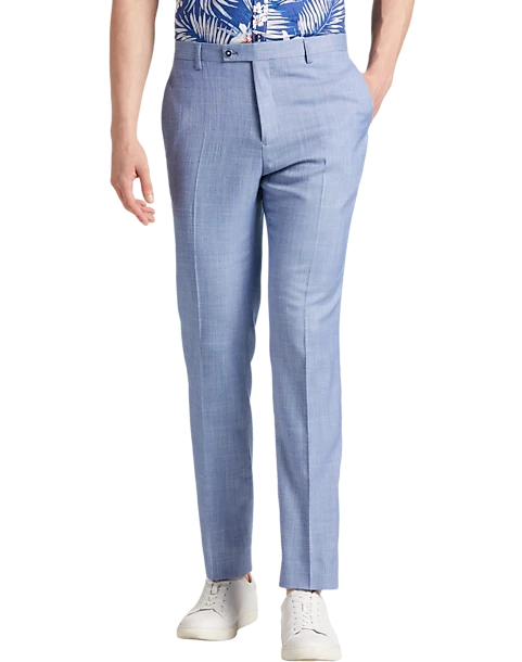 Paisley & Gray Slim Fit Suit Separates Pants, Blue Sharkskin