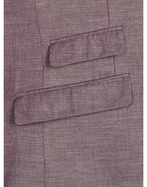 Paisley & Gray Slim Fit Suit Separates Coat, Mulberry - Image 5