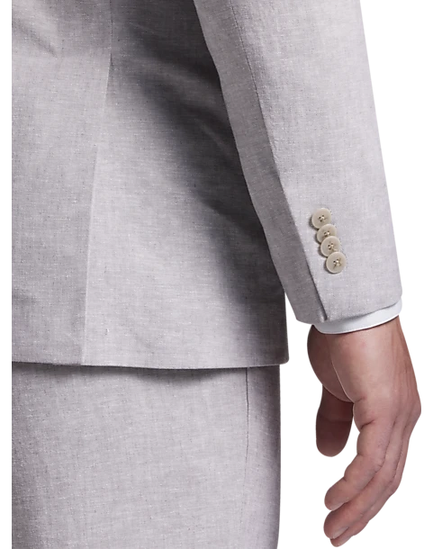 JOE Joseph Abboud Slim Fit Suit Separates, Tan Chambray - Image 2