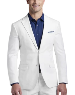 JOE Joseph Abboud Slim Fit Ljinen Blend Suit Separates, White