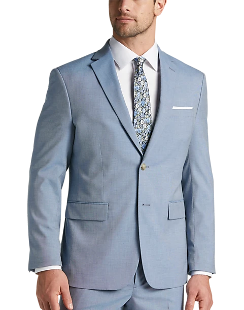 Pronto Uomo Modern Fit Suit Separates Coat, Blue Tic