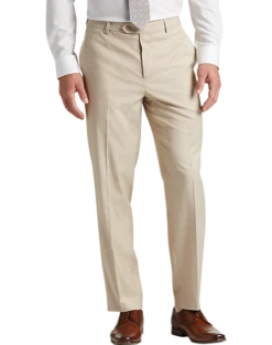Pronto Uomo Modern Fit Suit Separates Pants, Tan Sharkskin